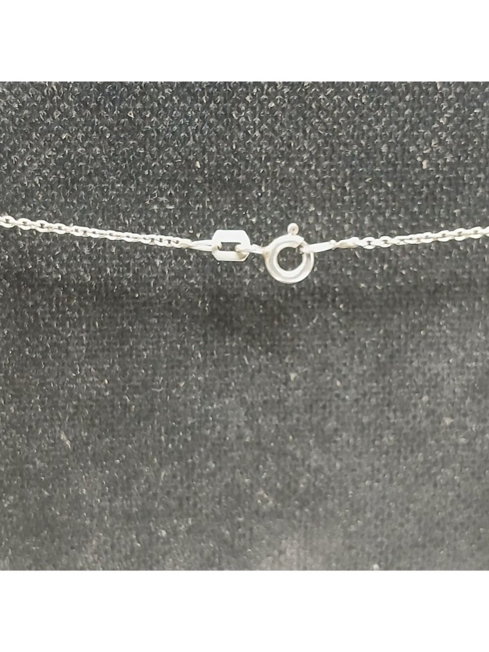 Sterling Silver Cubic Zirconia 5 Graduated Drop Pendant Necklace 17" Chain #ST-4 - Picture 11 of 11